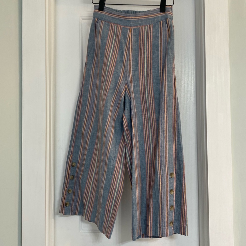 Madewell wide leg cropped pants, size xs